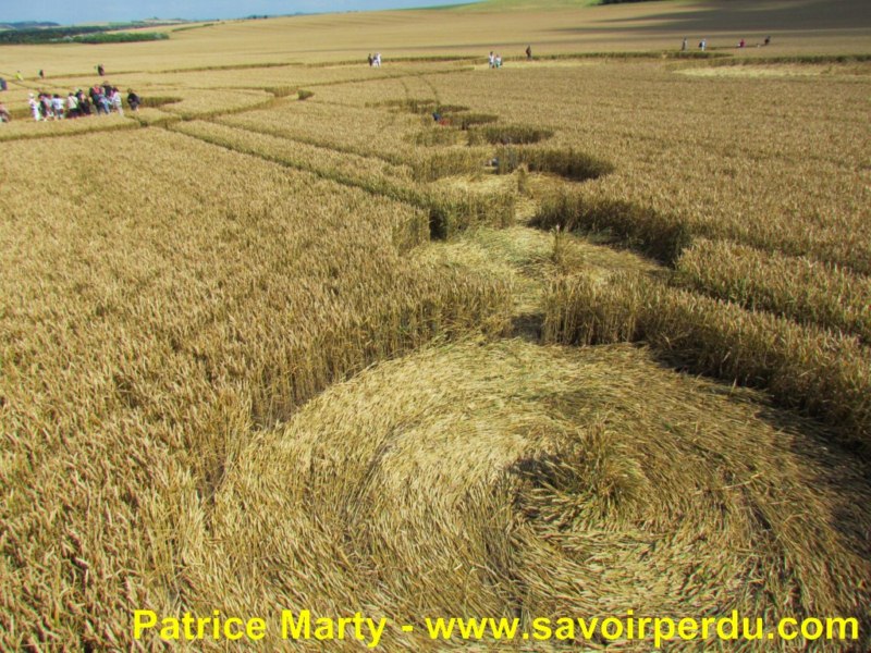 Etchilhampton (2), Wiltshire crop circle, aerial photo 48
